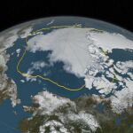 El hielo del Ártico marca su segundo mínimo anual desde 1978