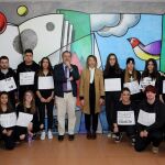Los consejeros Fernando Rey y Alicia García en un acto con estudiantes en Valladolid