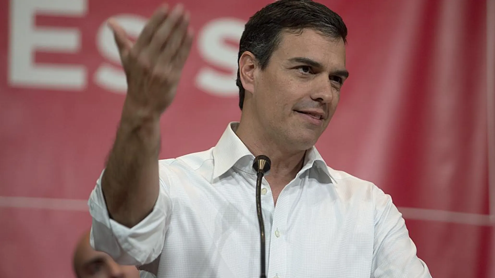 El exsecretario general del PSOE y aspirante a la reelección, Pedro Sánchez, durante su intervención en un acto el pasado q8 de marzo