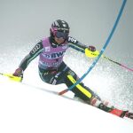 Mikaela Shiffrin durante la prueba de slalom celebrada en Killington (Vermont, EE. UU.)
