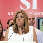 La secretaria general del PSOE andaluz y presidenta de la Junta, Susana Díaz
