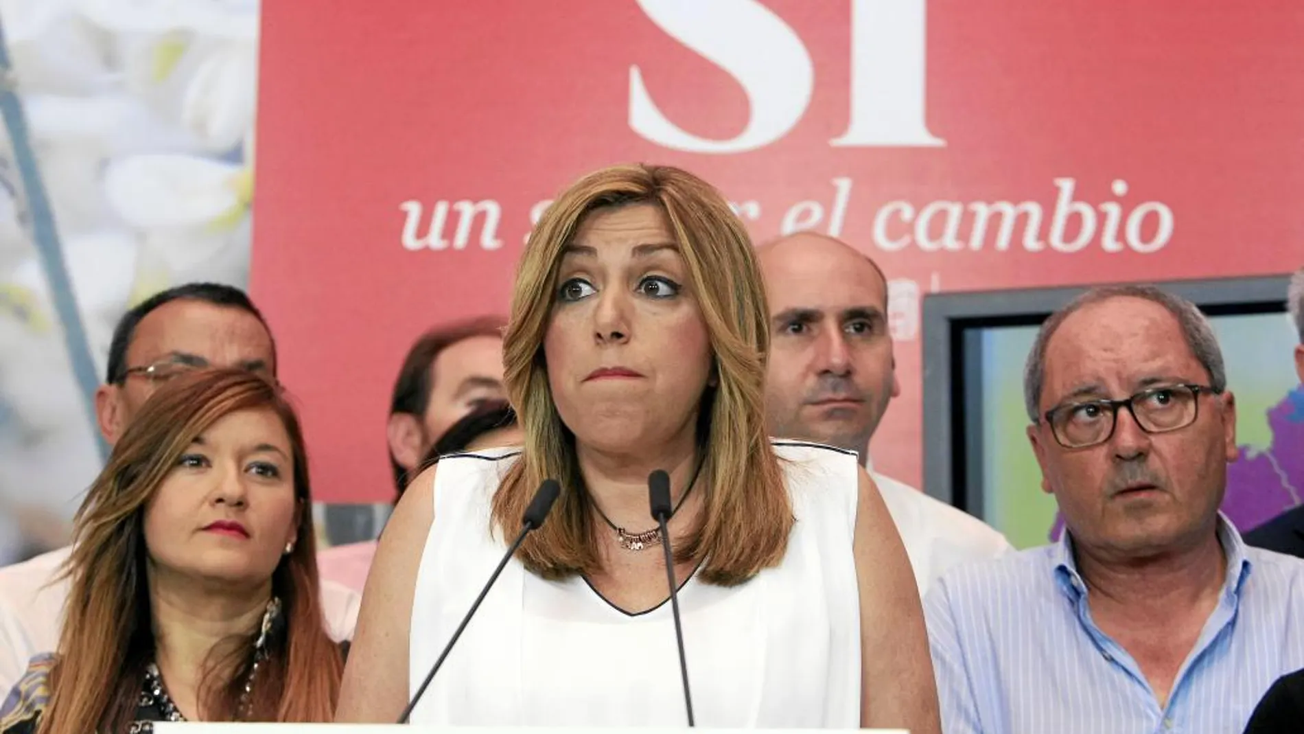 La secretaria general del PSOE andaluz y presidenta de la Junta, Susana Díaz