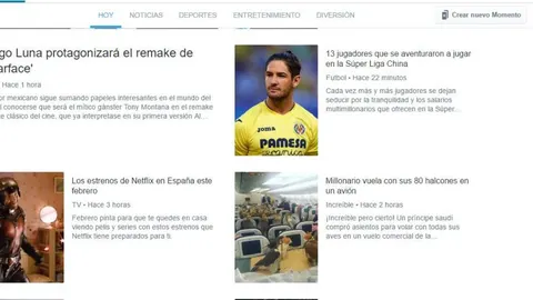 Algunos de los «Momentos» seleccionados por twitter este martes