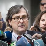 Francisco Marhuenda a su salida de la Audiencia Nacional.