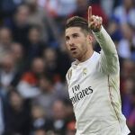 Fotografía de archivo tomada el 18 de abril de 2015, del defensa del Real Madrid, Sergio Ramos