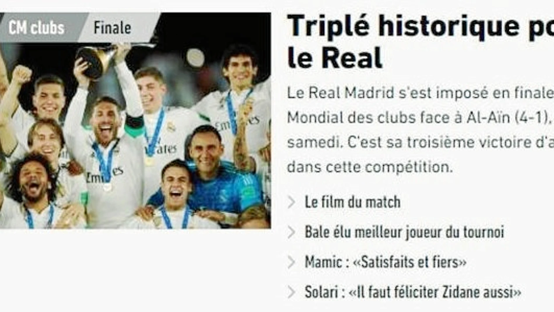 El mundo se rinde otra vez al Real Madrid