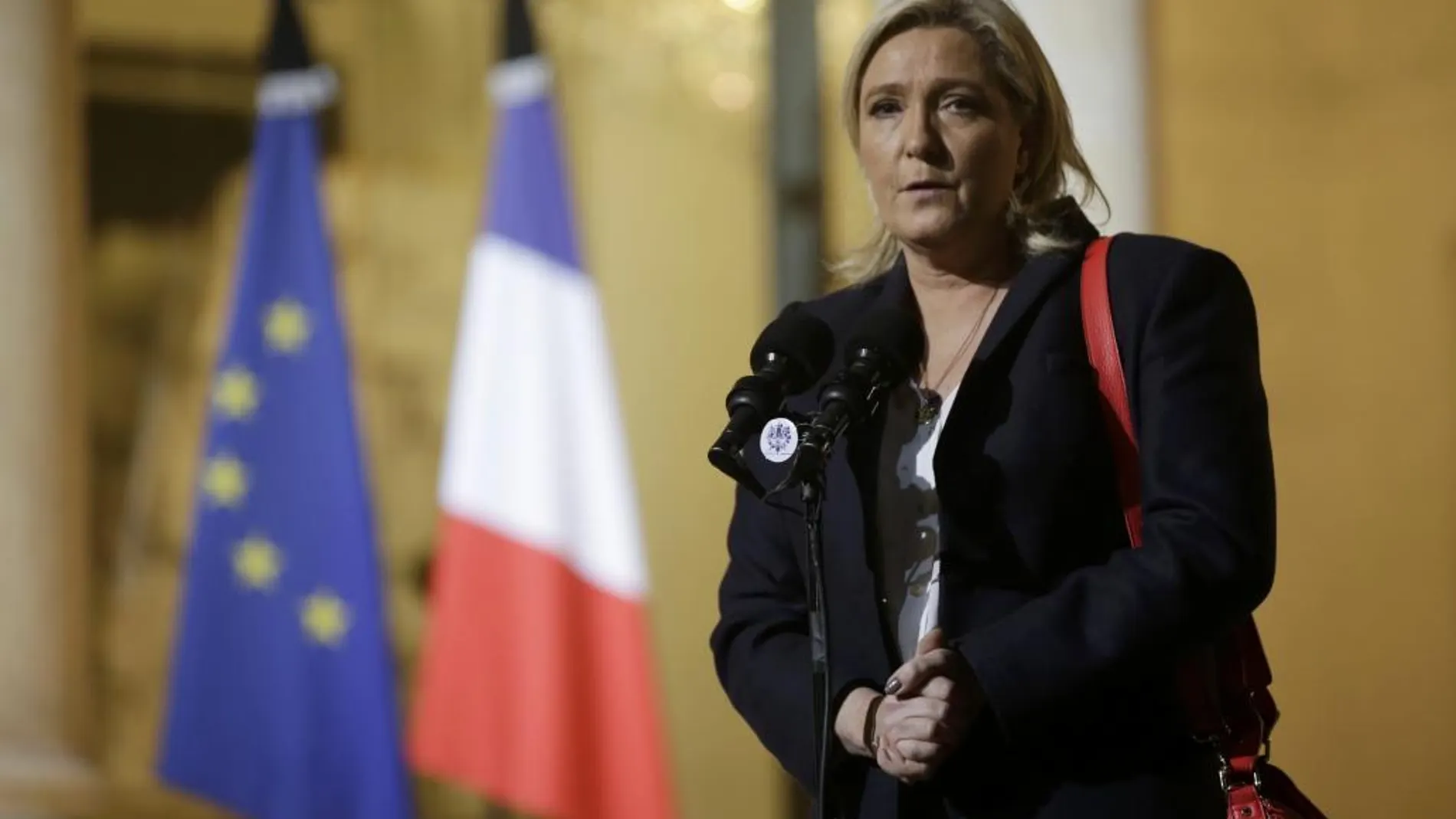 La líder del Frente Macional, Marine Le Pen