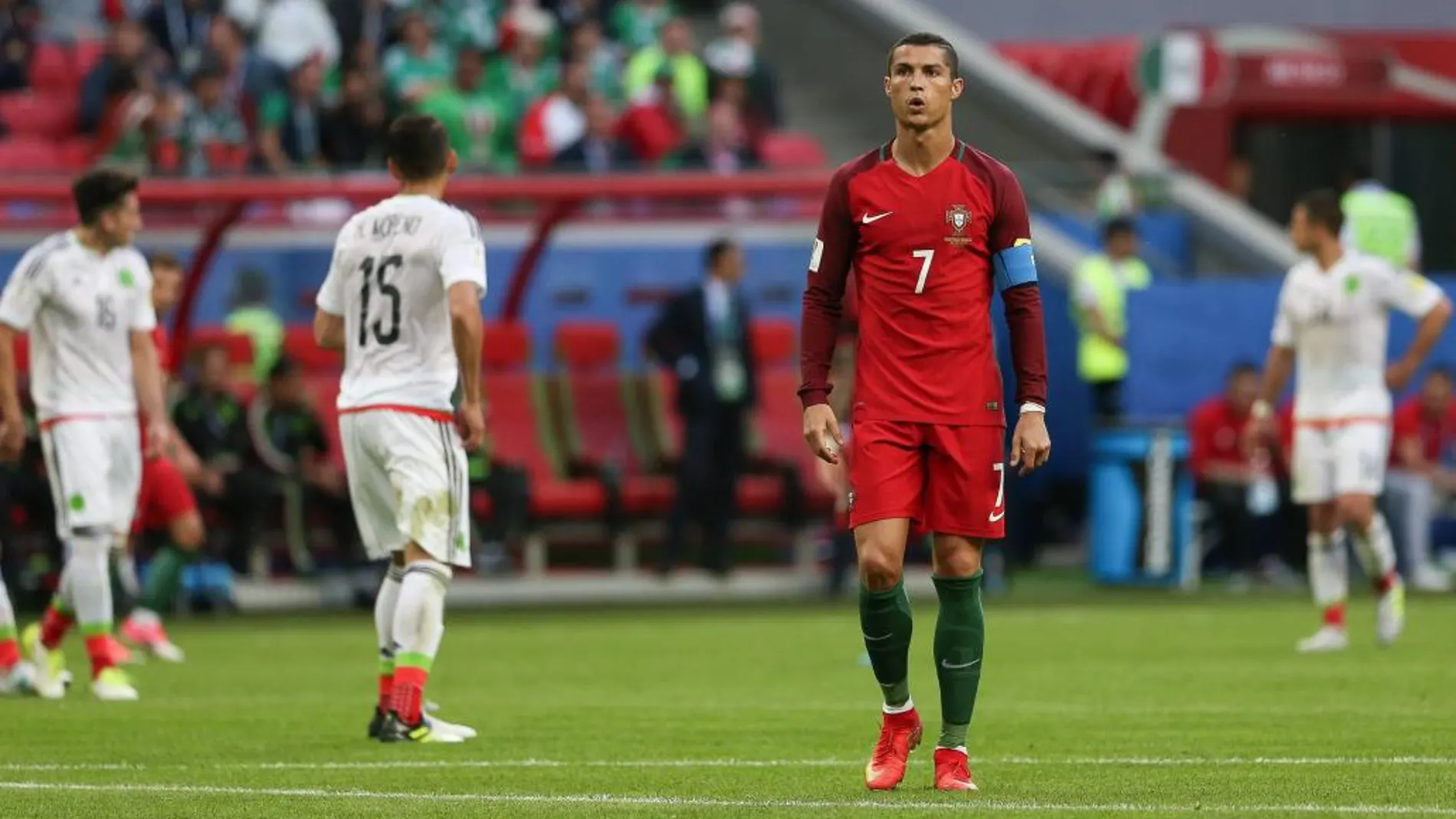 Cristiano Ronaldo durante el partido de la Copa de Confederaciones