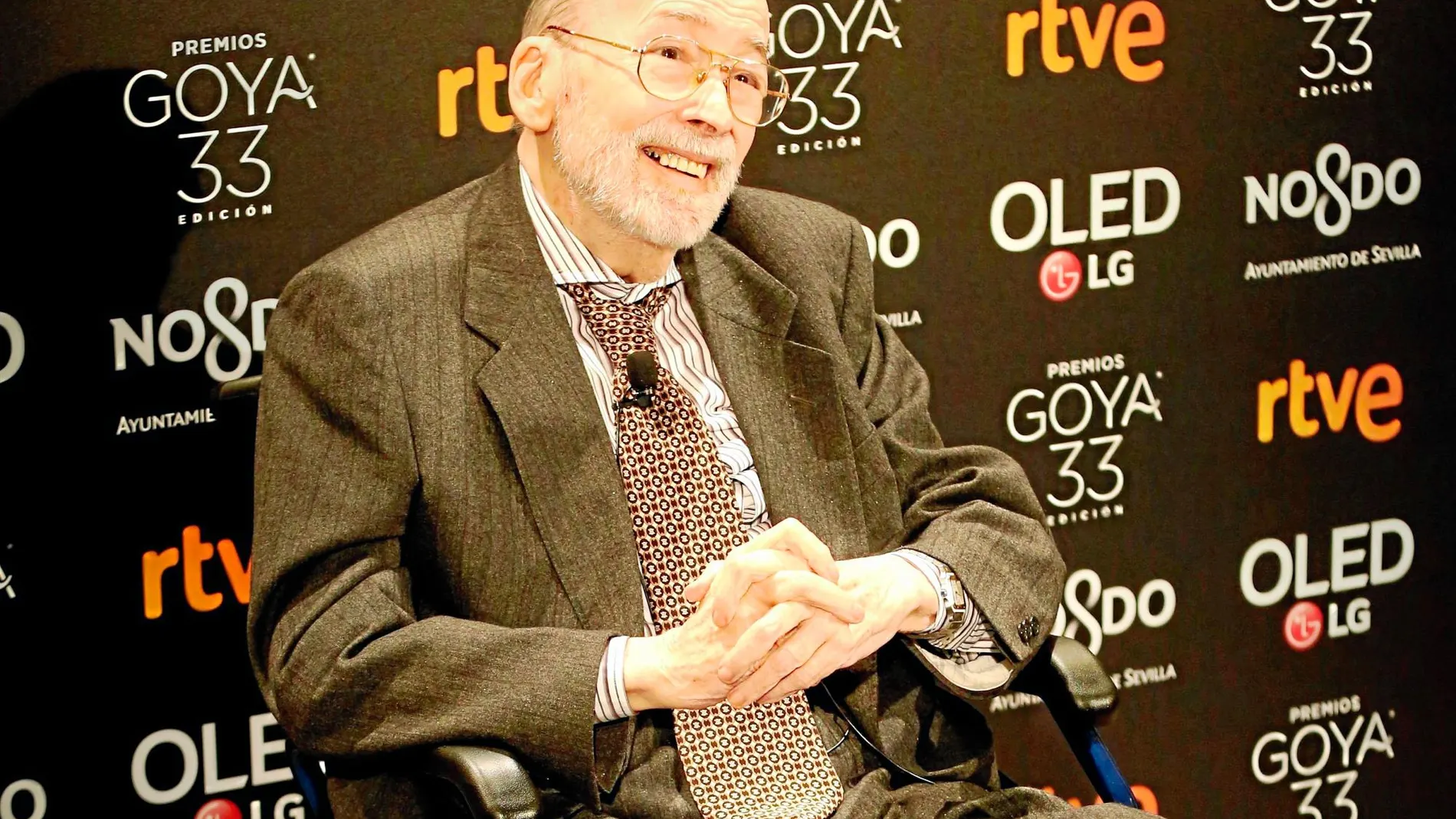 Chicho Ibáñez Serrador, ayer a su llegada a la fiesta de los nominados de los Goya