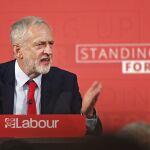 El líder laborista Jeremy Corbyn durante un mitin de campaña en Londres (Reino Unido) el pasado 20 de abril