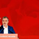 El alcaldable del PSC, Jaume Collboni, ayer durante su primer acto de precampaña electoral, en el que estuvo acompañado por el presidente del Gobierno, Pedro Sánchez, en el Centro de Convenciones Internacional de Barcelona