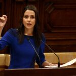 La presidenta del grupo parlamentario de Ciutadans, Inés Arrimadas