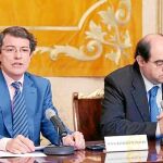 El alcalde Alfonso Fernández Mañueco y el portavoz Fernando Rodríguez