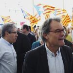 El expresidente de la Generalitat Artur Mas y el exconseller Francesc Homs