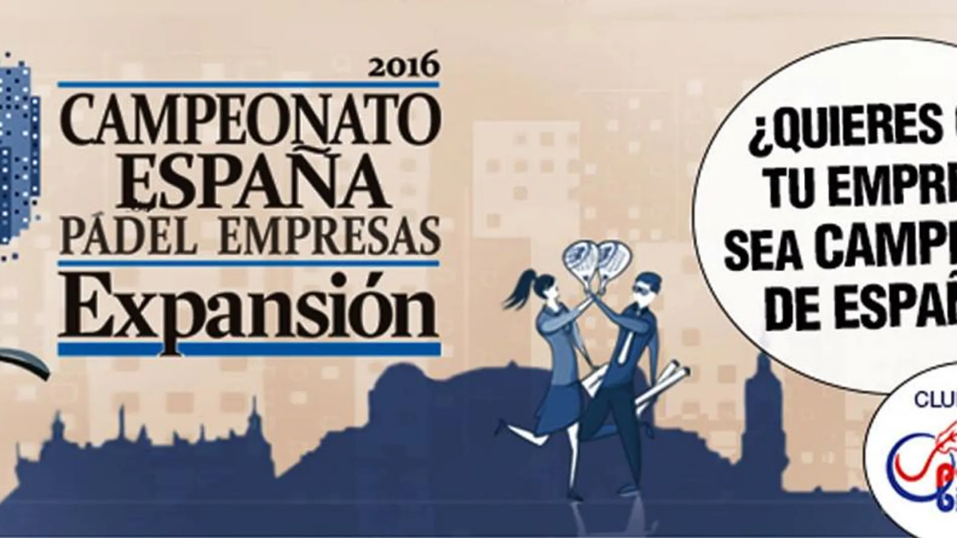 Cartel del Campeonato de España de Empresas en Bilbao