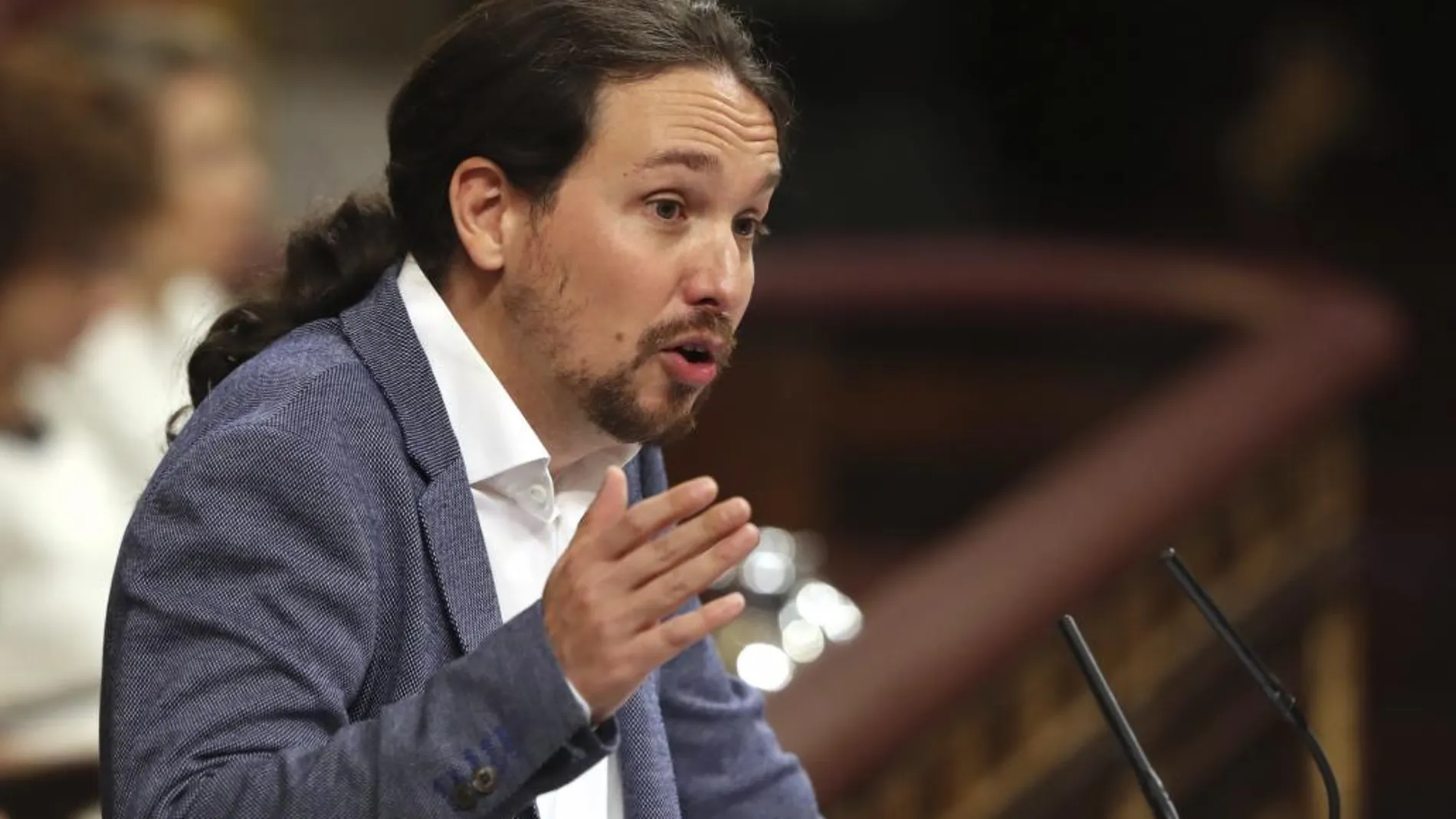 El líder de Podemos, Pablo Iglesias