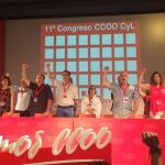 Imagen de la nueva Ejecutiva de CCOO en Castilla y León con Vicente Andrés al frente