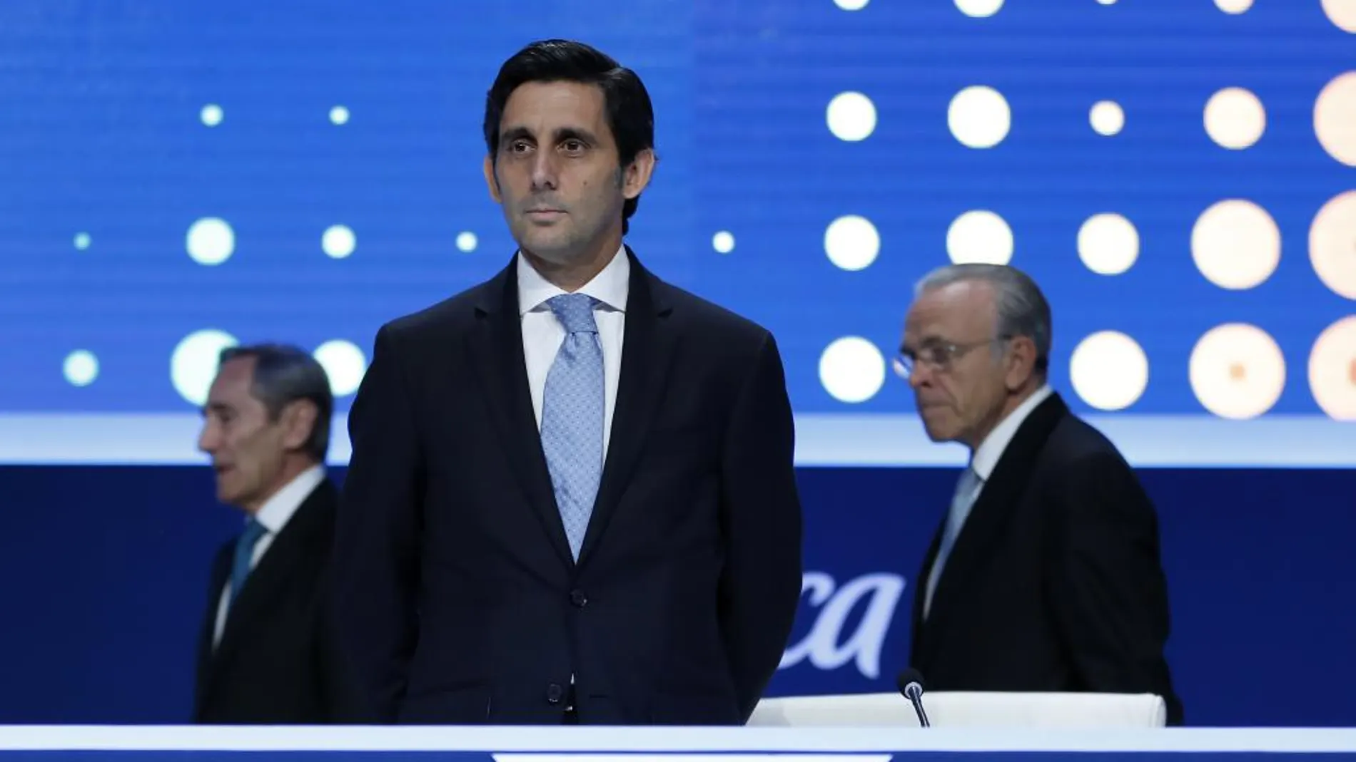 José María Álvarez-Pallete, en una imagen de archivo durante su primera junta de accionistas en 2016