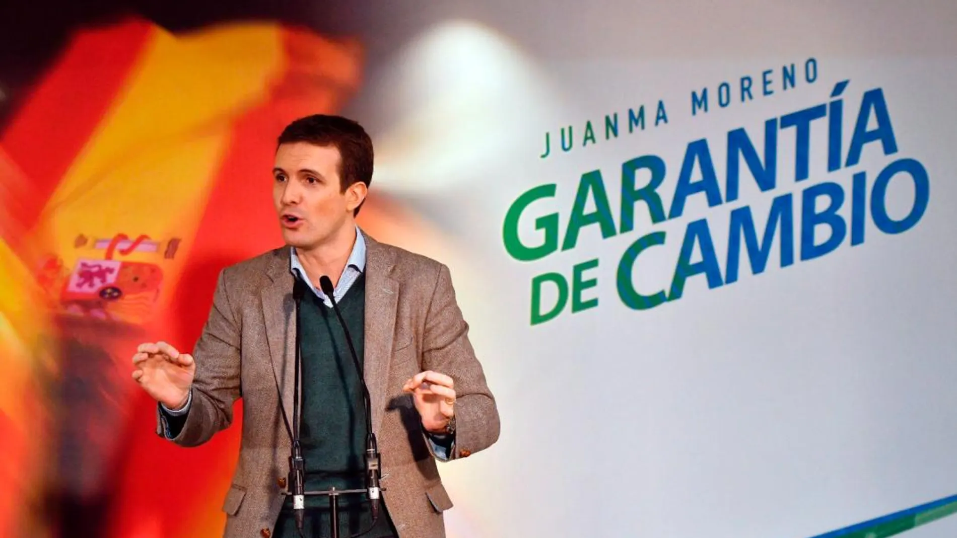 El lider del PP, Pablo Casado