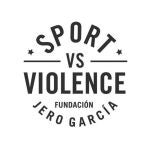 Logotipo Sports vs Violence, de la fundación Jero García