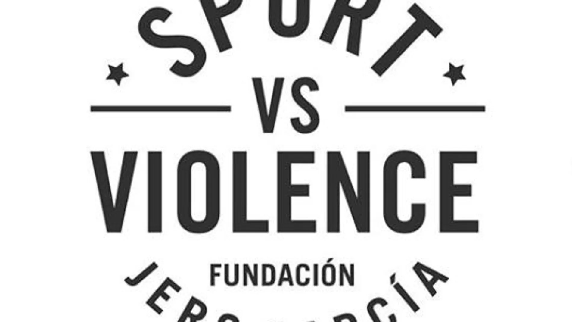 Logotipo Sports vs Violence, de la fundación Jero García