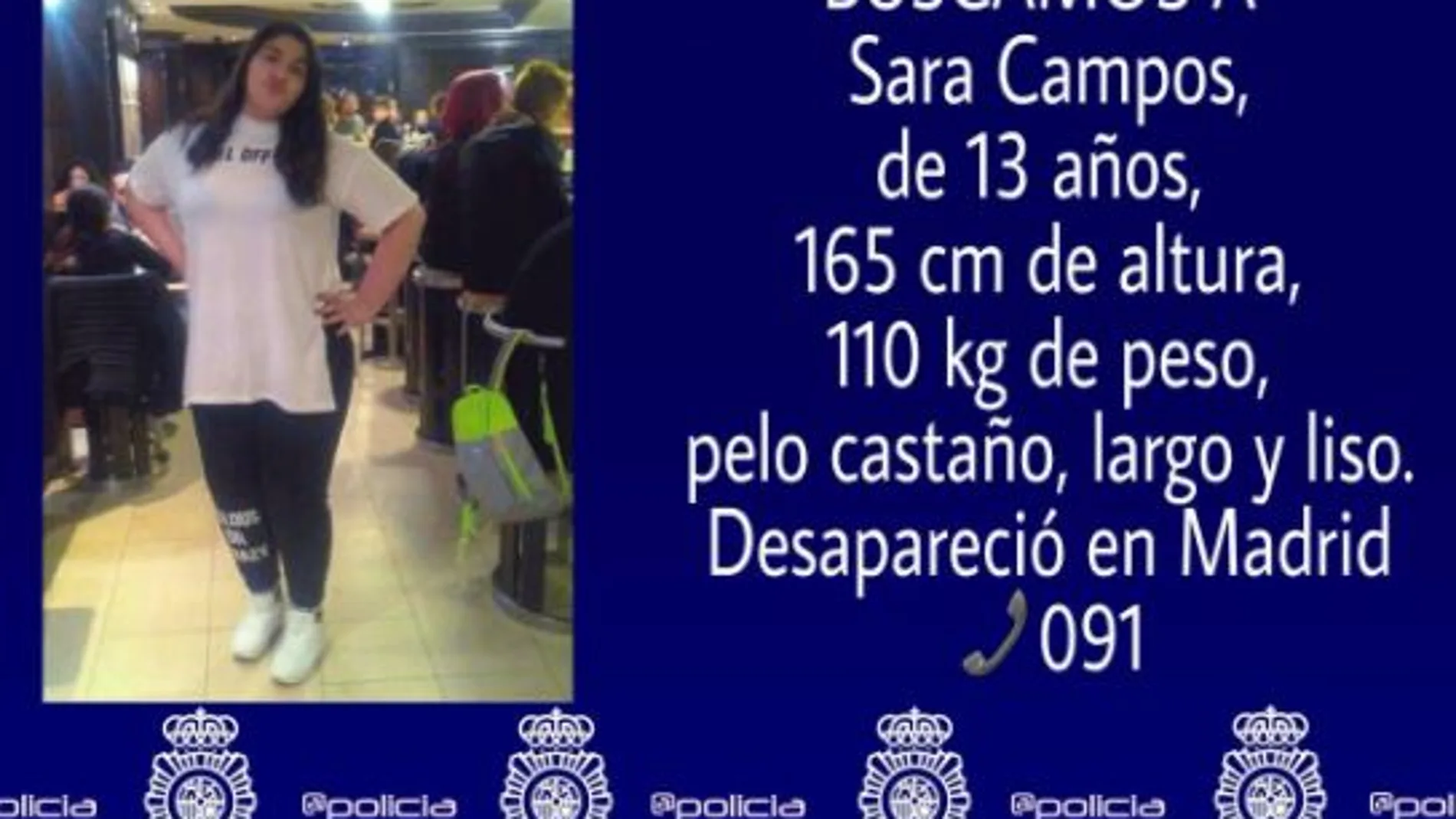 Buscan a una menor desaparecida en Tetuán hace una semana cuando iba camino del colegio