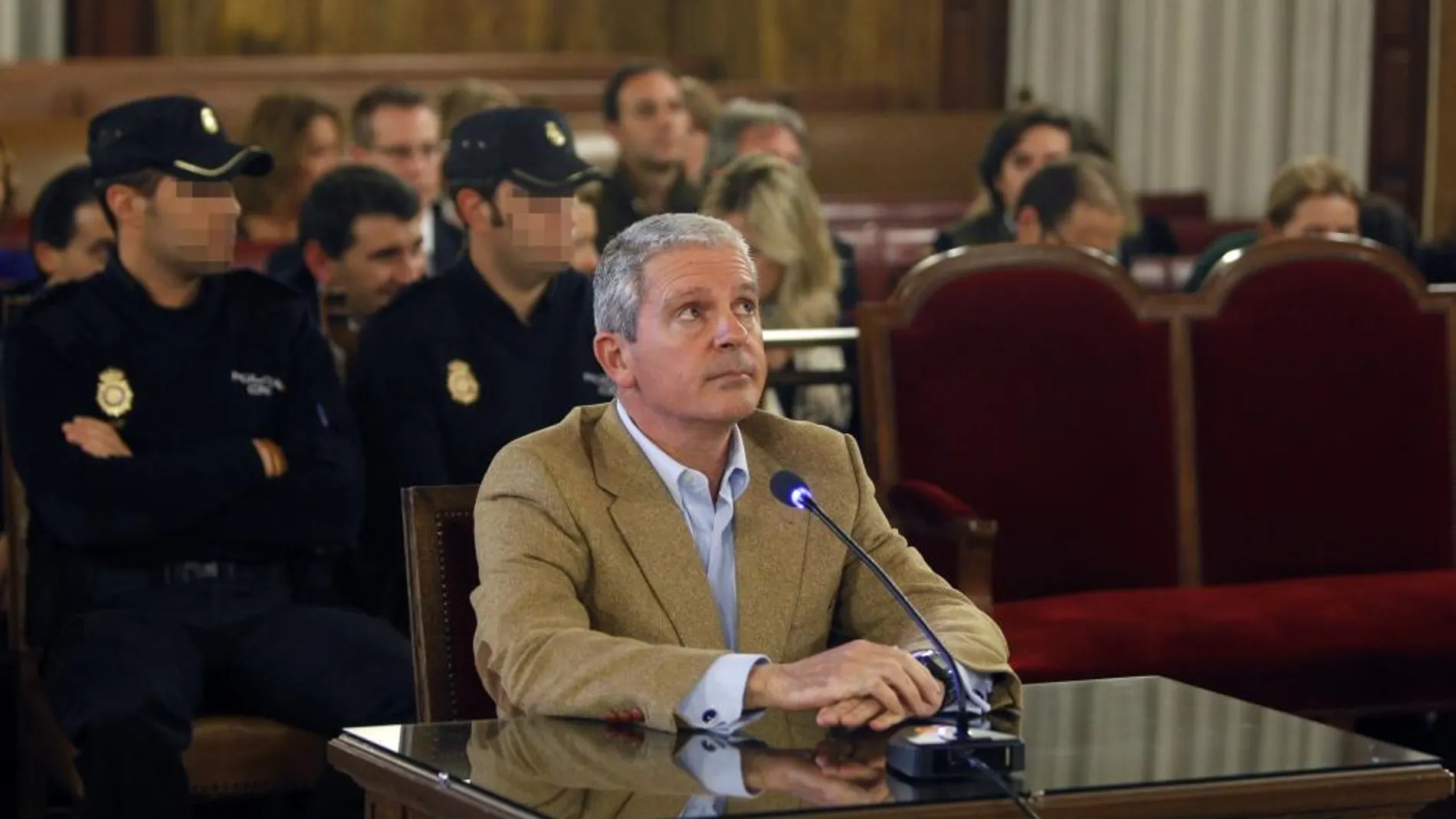 Pablo Crespo, considerado uno de los cabecillas de la trama corrupta del caso Gürtel, durante una sesión del juicio por el denominado caso de los trajes