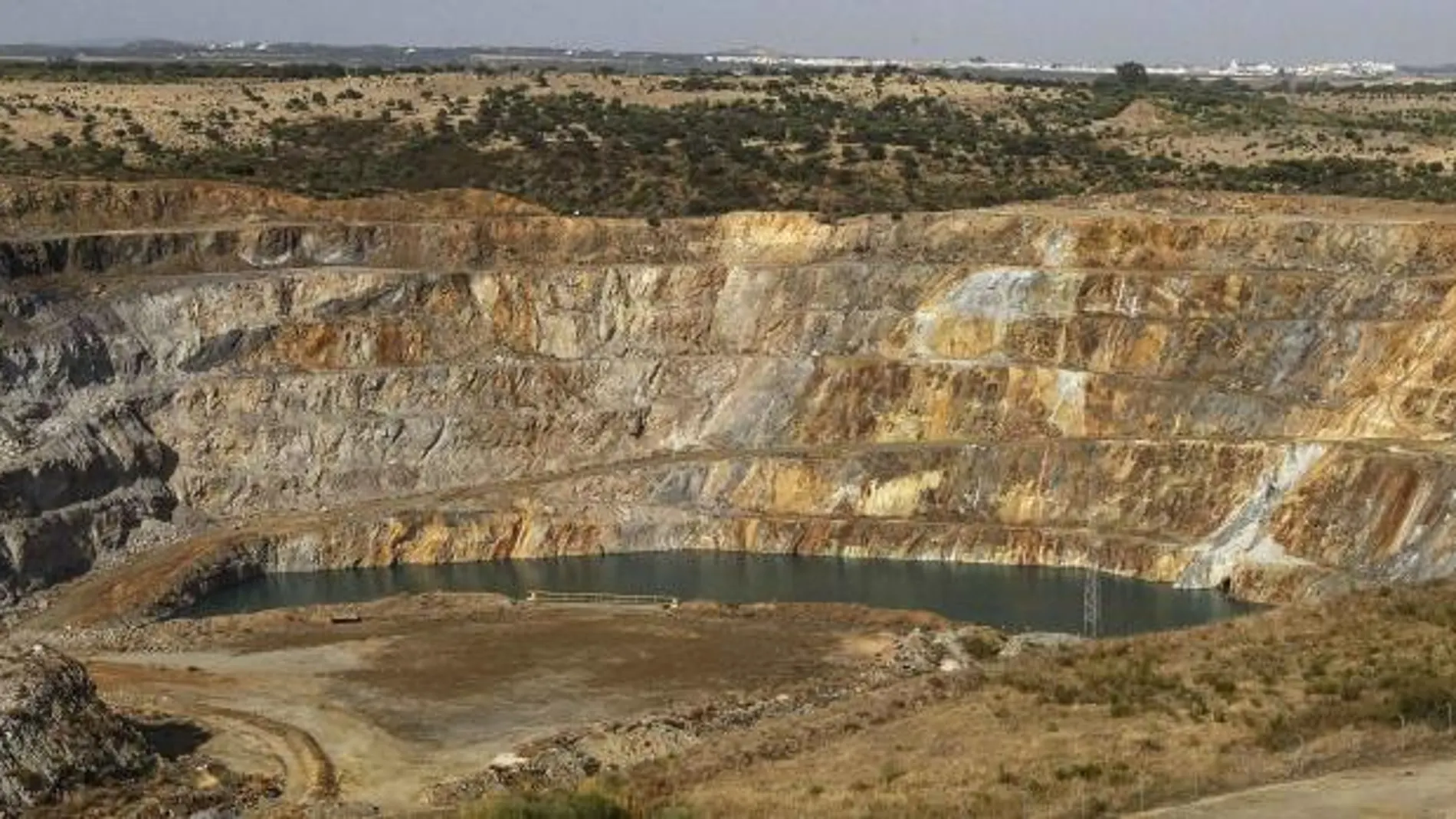 Vista de la explotación minera de Aznalcóllar, cuyo proceso de adjudicación investiga un juzgado sevillano
