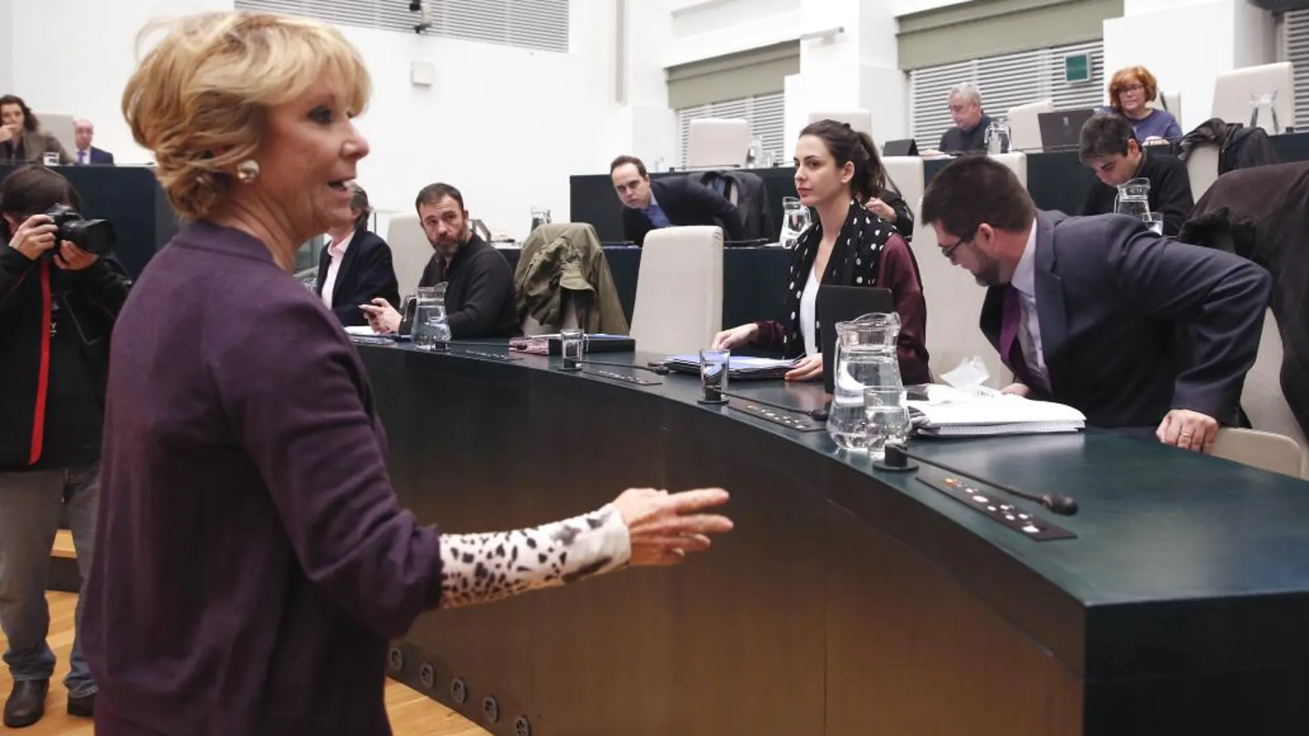 La portavoz del PP en el Ayuntamiento de Madrid, Esperanza Aguirre