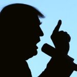 Silueta del candidato republicano a la Casa Blanca