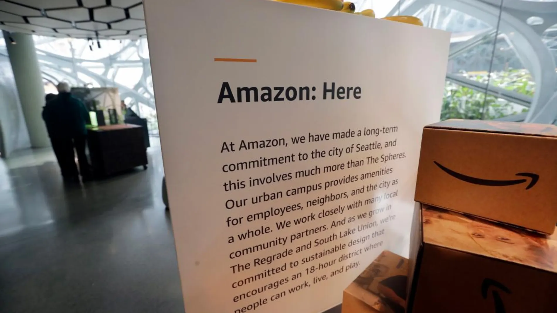 Sede central de Amazon en Seattle/Ap