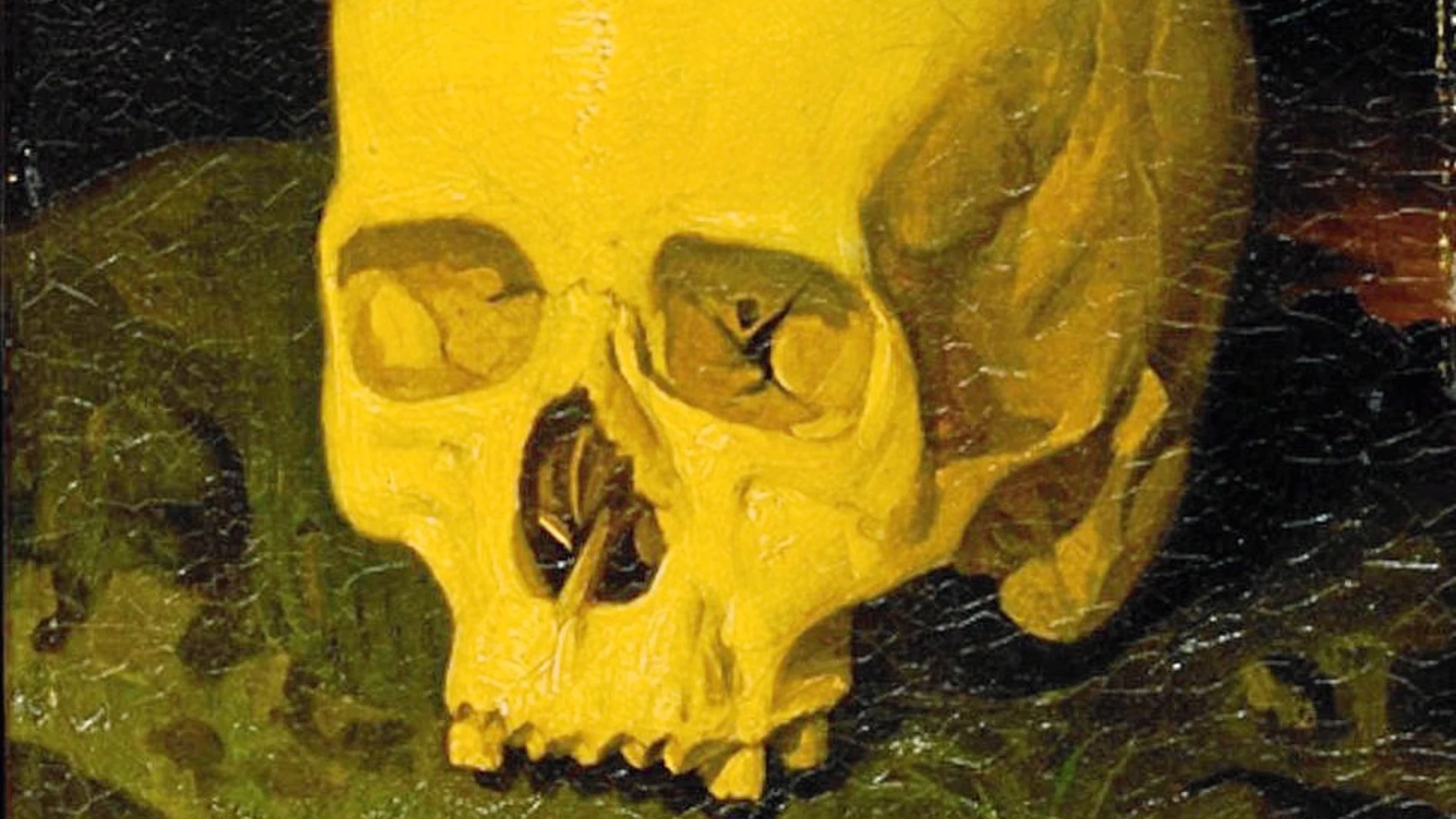 Cuadro de Dionisio Fierros en el que se representa el supuesto cráneo de Goya