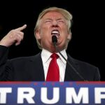 El candidato presidencial republicano, Donald Trump, durante el mitin