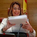 Susana Díaz, ayer en el Senado (Foto: Efe)