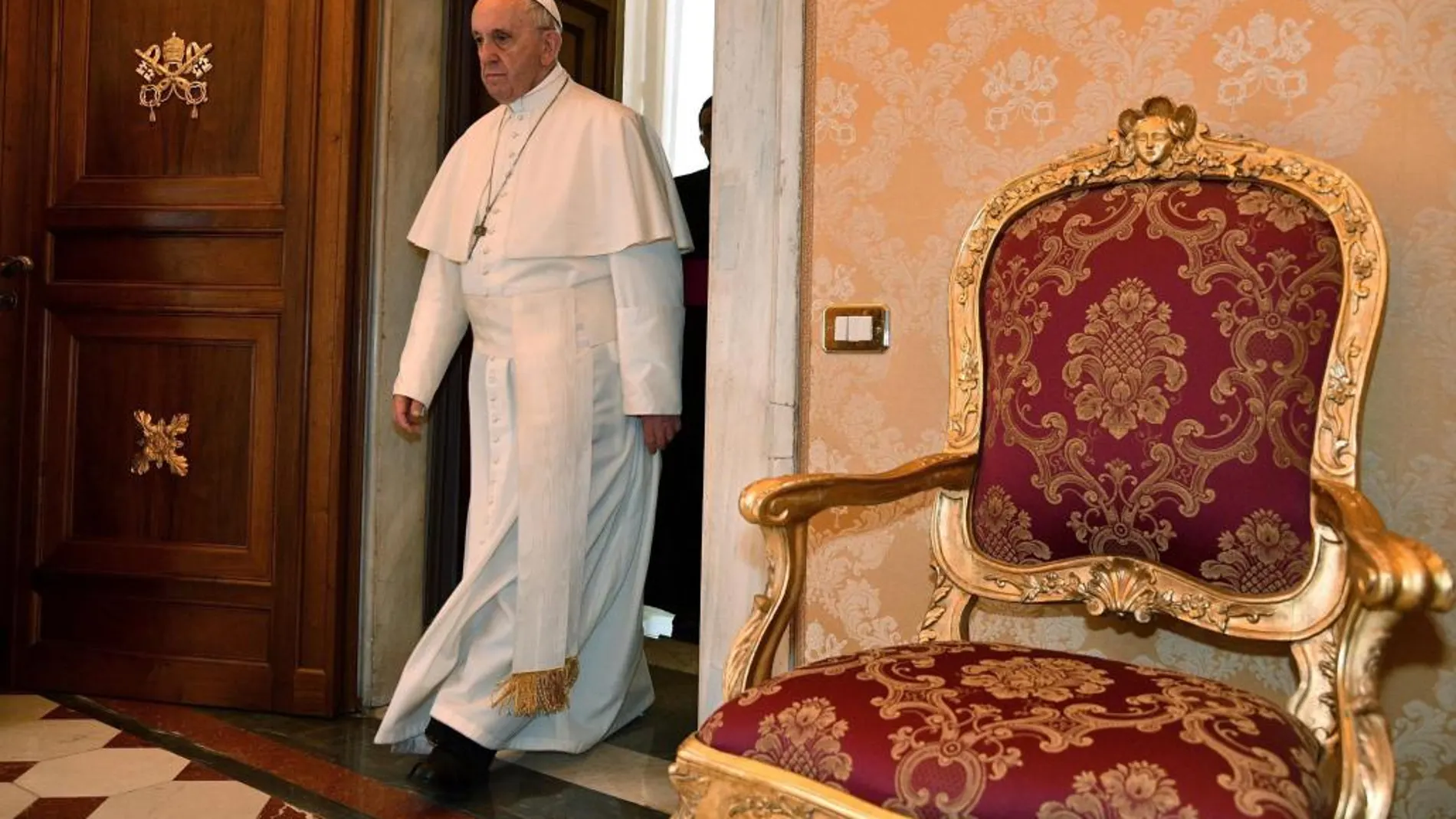 El Papa Francisco, ayer, en Ciudad del Vaticano