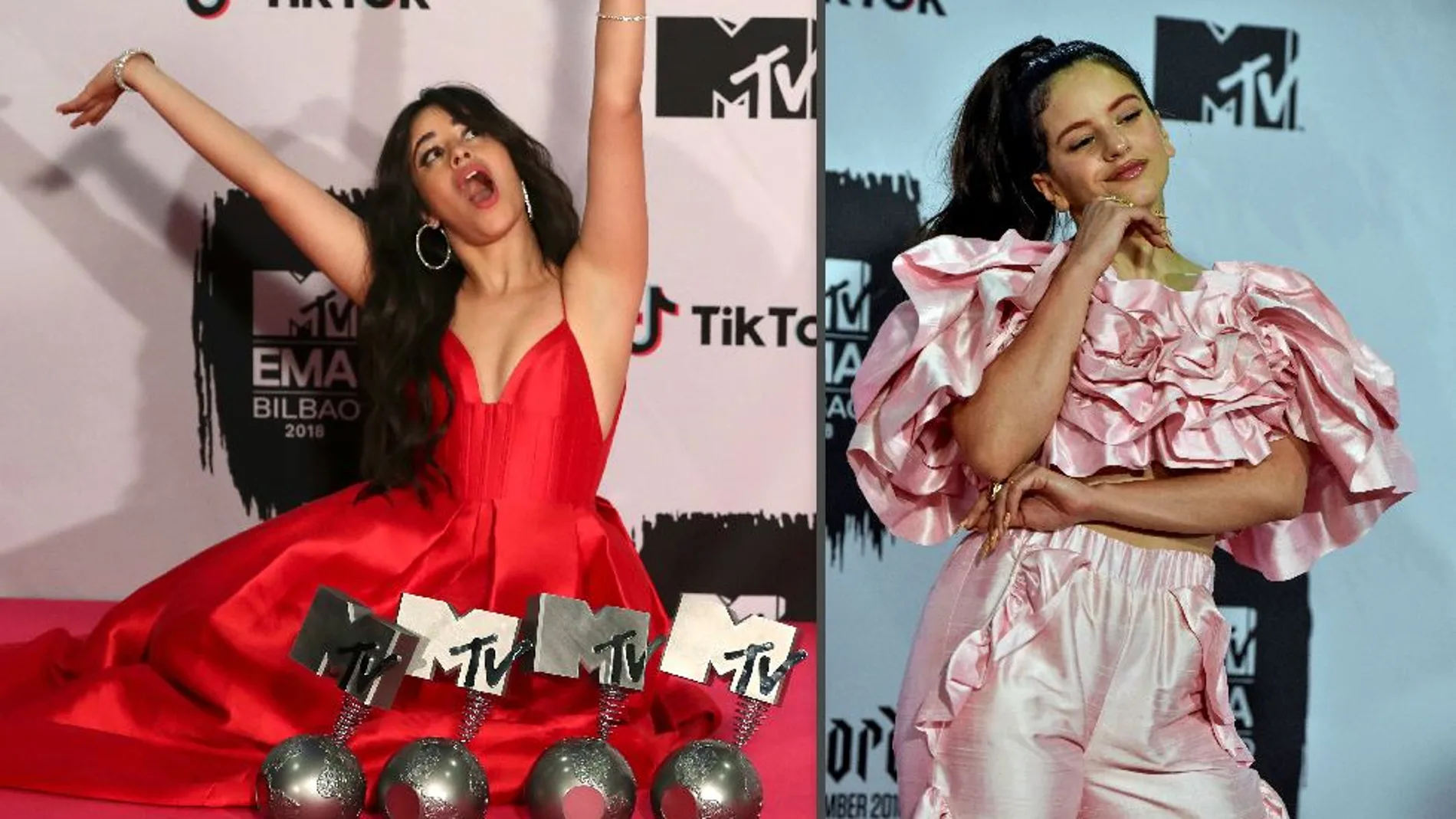 Camila Cabello y Rosalía fueron las grandes protagonistas de los MTV EMA / Reuters-Efe