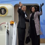 Imagen de archivo de Barack Obamay su esposa, Michelle Obama