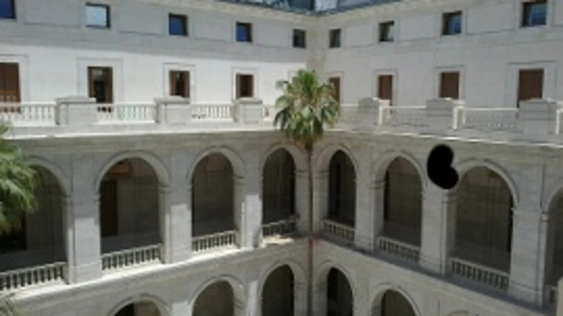 Imagen del Patio de la Aduana del Museo de Málaga