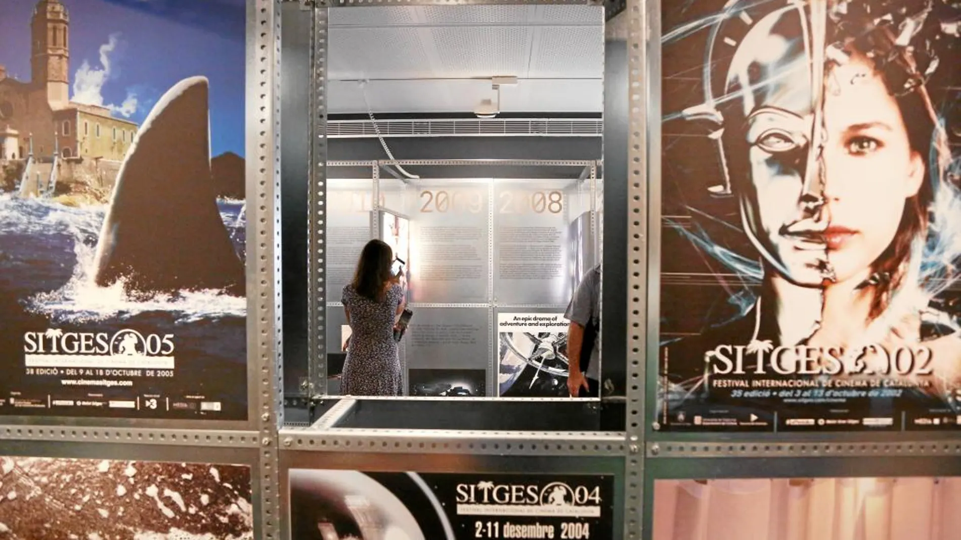 Una imagen de una de las salas de la muestra que puede verse en la Filmoteca de Cataluña