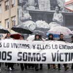 Manifestantes contra los abusos sexuales en seminarios de Astorga