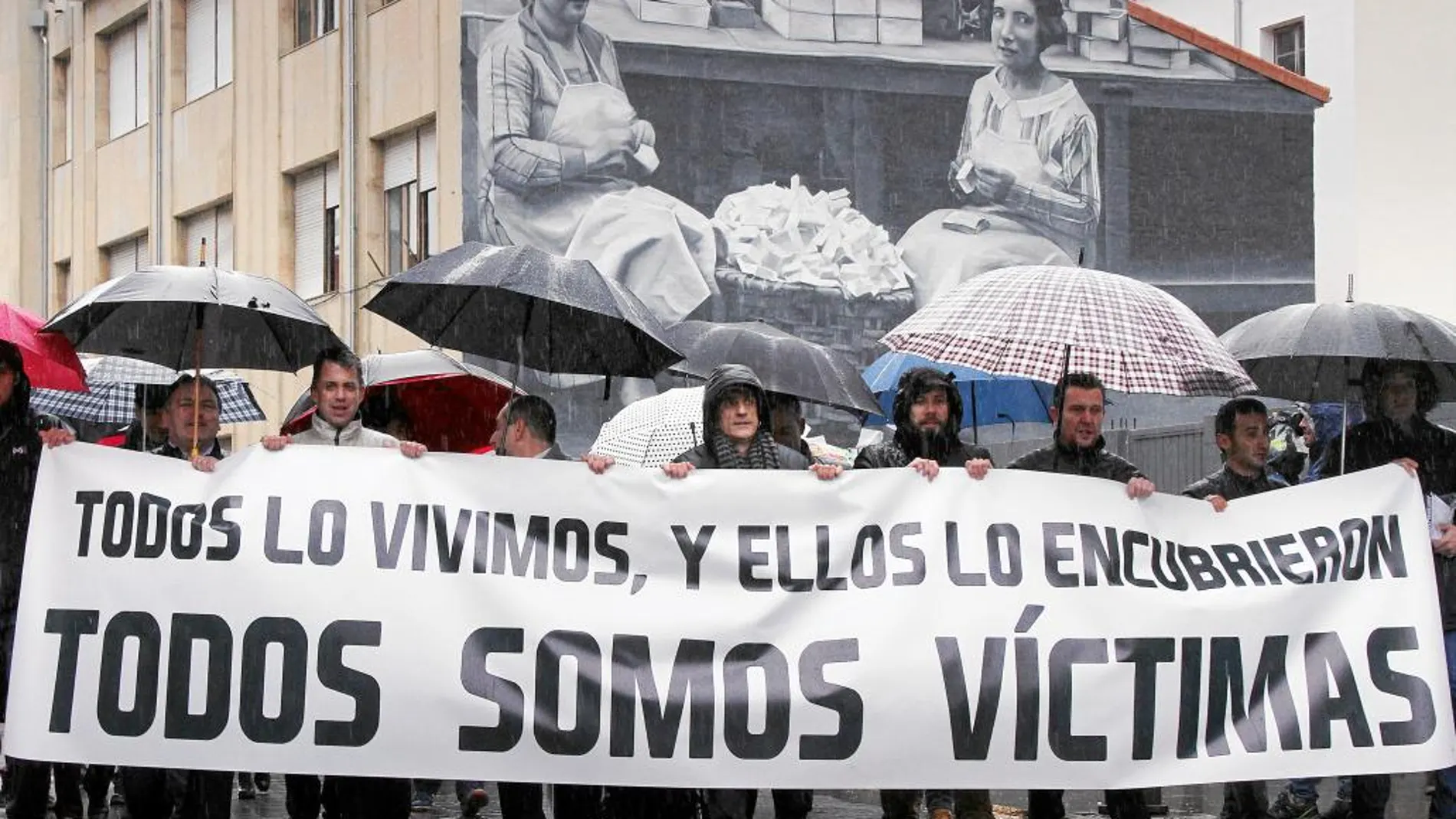 Manifestantes contra los abusos sexuales en seminarios de Astorga