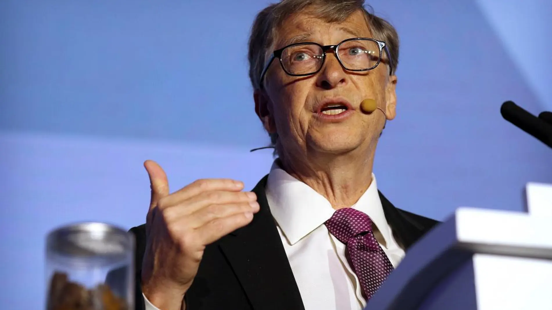 Bill Gates, durante su intervención de ayer