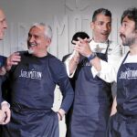 De izda. a dcha., Toño Pérez, Paco Torreblanca, Paco Roncero y Diego Guerrero participan en la nueva edición del «performance gastronómico