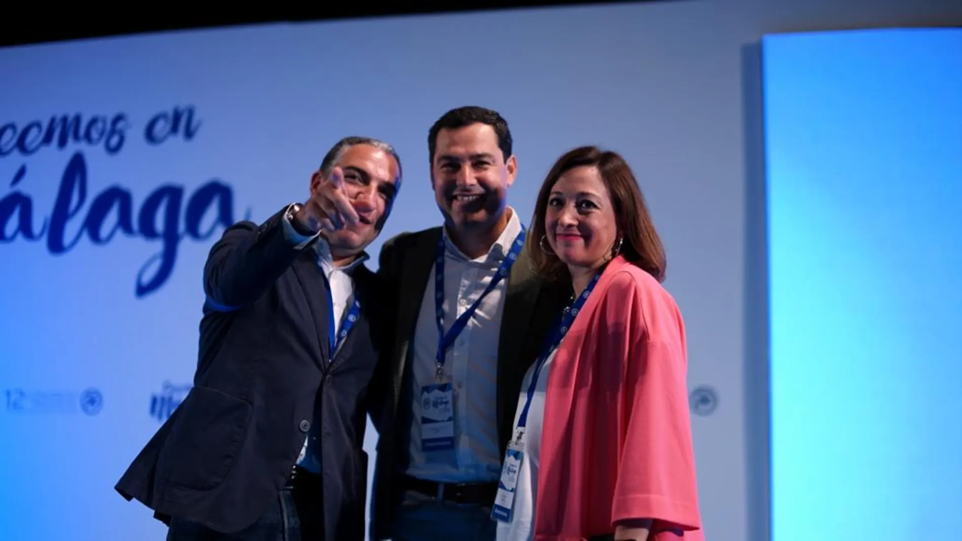 Juanma Moreno acudió a los congresos del PP de Málaga y Granada