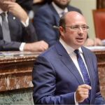 El presidente de la Región, Pedro Antonio Sánchez, pide a Cs que no se deje llevar por las estrategias del PSOE