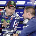 El Campeón del Mundo de MotoGP el piloto español Jorge Lorenzo.