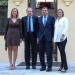 Herrera, Luis Planas, Milagros Marcos y Virginia Barcones, ayer en Valladolid