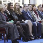 Carmena, en un momento de la misa de la Almudena