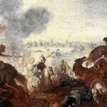 «Escena de batalla con artillería», obra de Jacques Courtois perteneciente a la colección de Pedro Ramón y Cajal