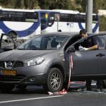La Policía de Israel en la escena del ataque